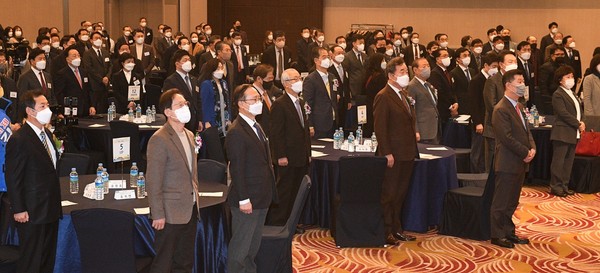 박진배 총장이 지난 10일 오후 더케이호텔에서 열린 재경전북도민회에 참석했다