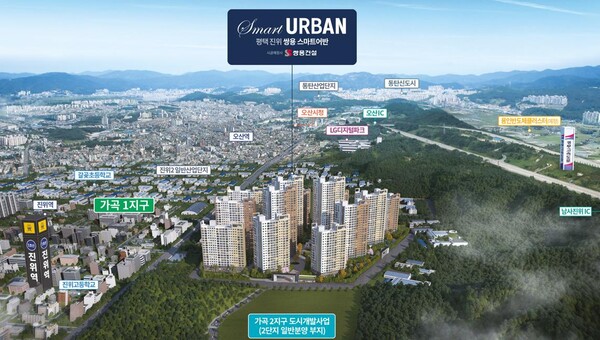 평택 가곡 쌍용스마트어반 광역 조감도, 주식회사 진토 제공