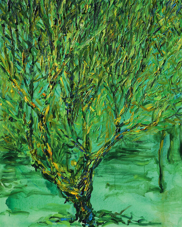 김미라_자화상-여행, 90.7×72.7cm, 캔버스에 아크릴, 2023.