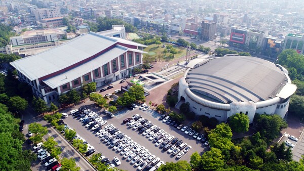 전주시설공단 본부가 위치한 화산체육공원 전경.